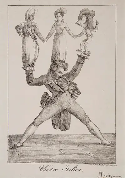 The Italian Theatre Eugene Delacroix